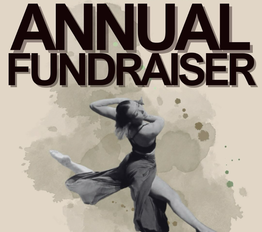 Dancer with Annual Fundraiser text